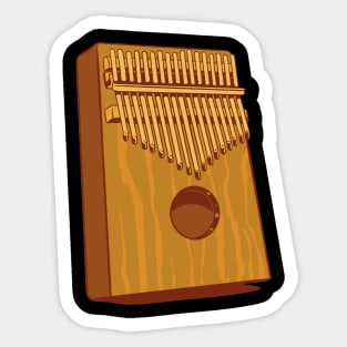 kalimba lover and kalimba player best gift Sticker